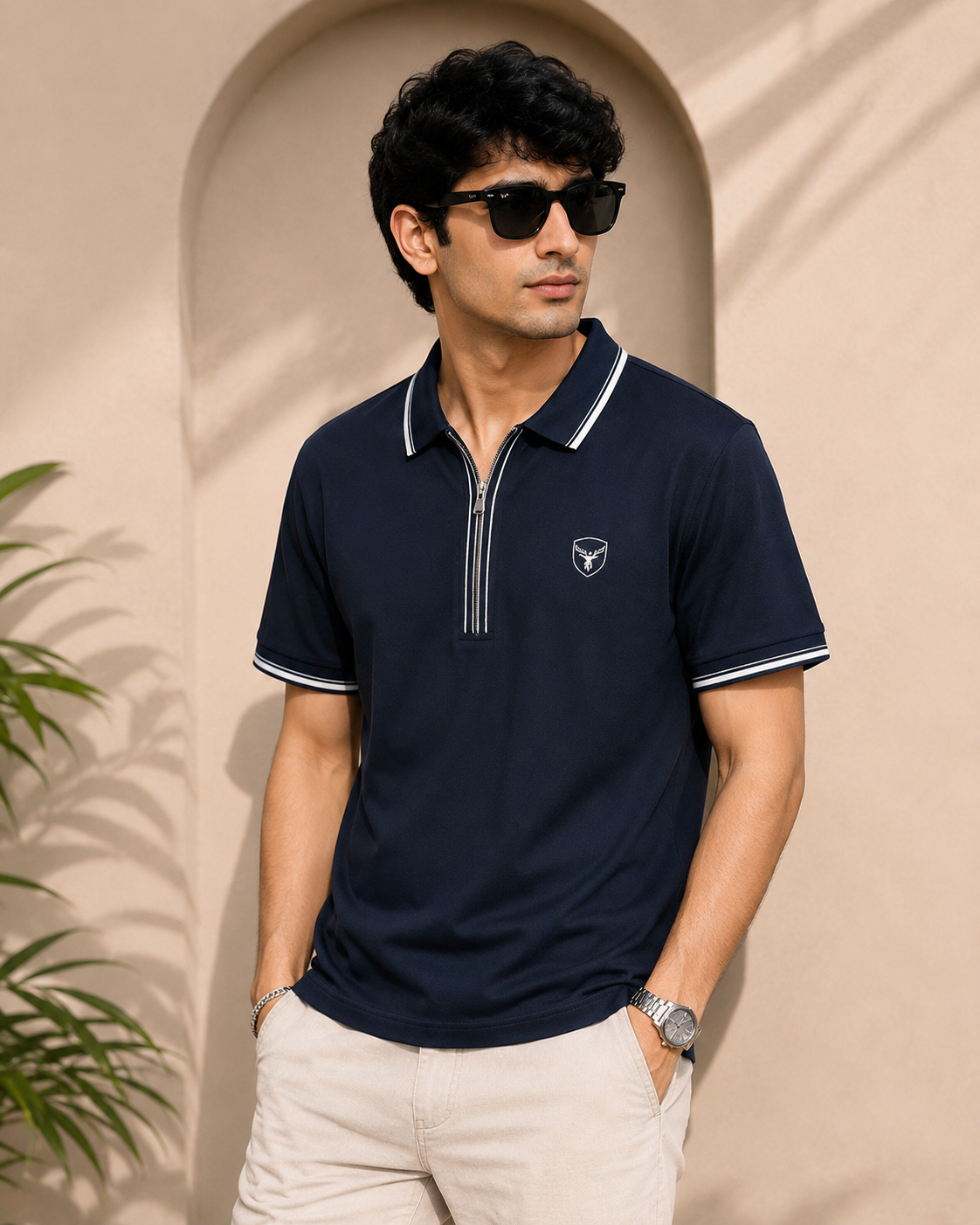 Premium HD Pique Lycra Zipper Polos