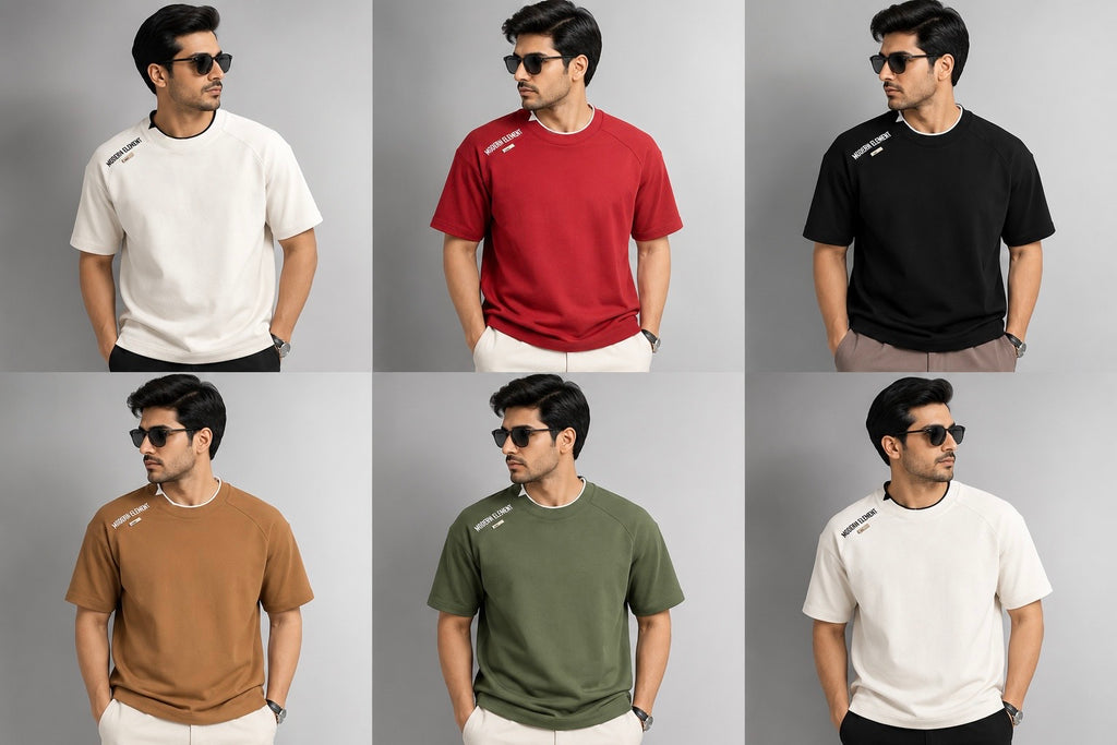 MODERN ELEMENT STYLISH CUT ROUND NECK