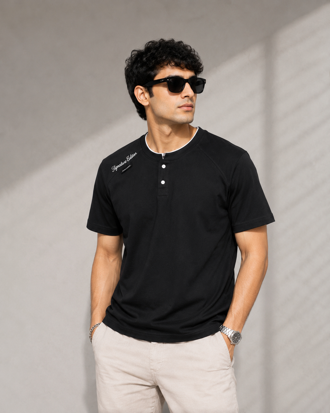 Signature Edition Premium Henley T-Shirt