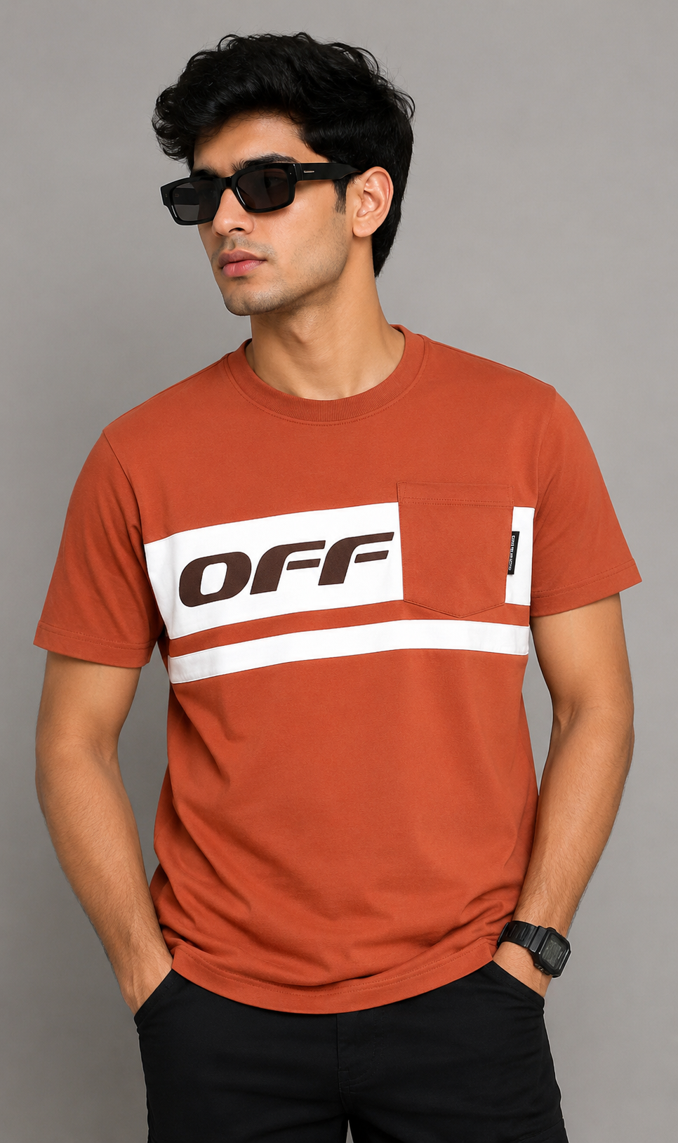 OFF Premium Cotton Plating T-Shirt
